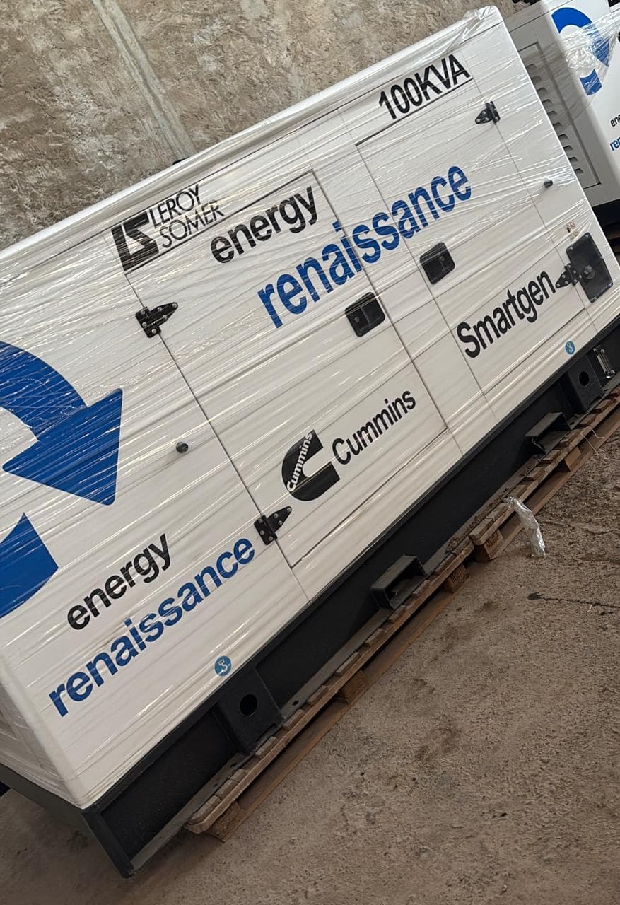 Groupes électrogènes neufs 100 kVA, lot de deux