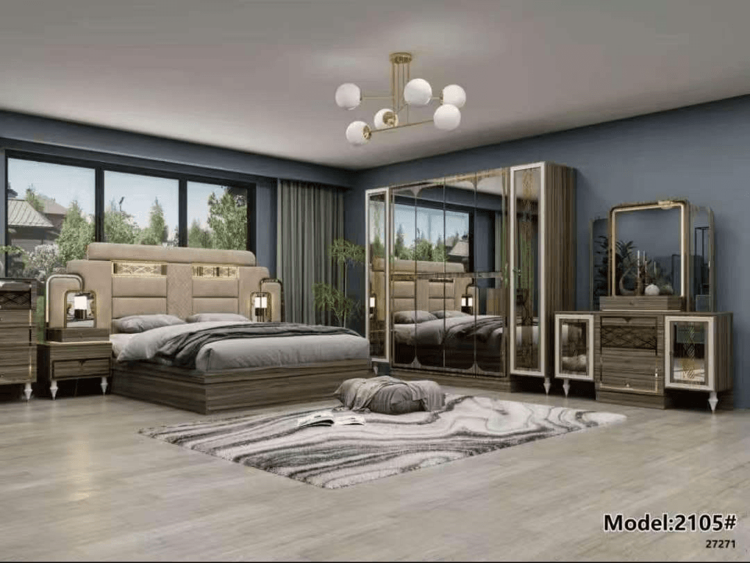 Chambre à coucher complète design, luxe et élégance