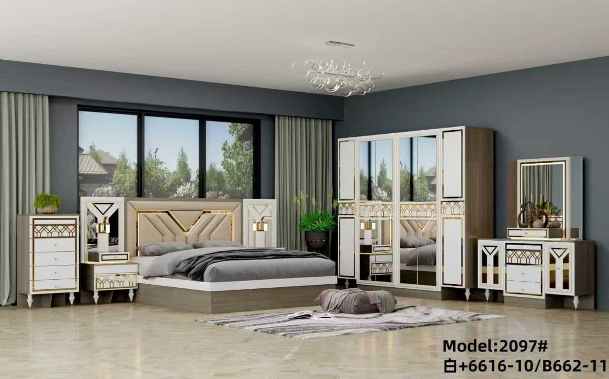 Chambre à coucher complète design, luxe et élégance